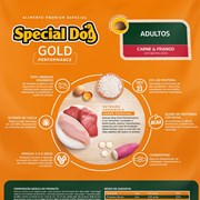 Ração Special Dog Gold Performance Carne e Frango para Cães Adultos 15 kg