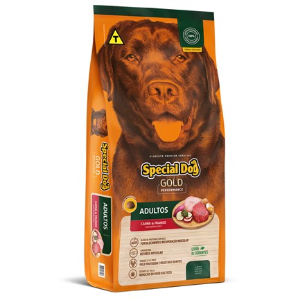 Ração Special Dog Gold Performance Carne e Frango para Cães Adultos 20 kg