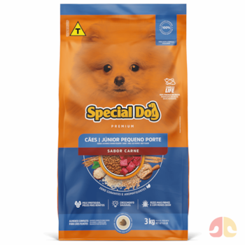 Ração Special Dog Junior Para Cães Filhotes de Pequeno Porte Sabor Carne 3kg - Imagem principal