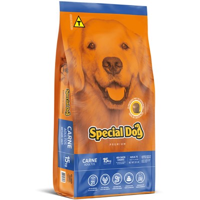 Ração Special Dog Para Cães Adultos Carne 15kg