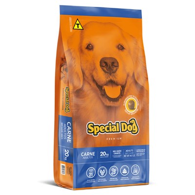 Ração Special Dog Para Cães Adultos Carne 20 Kg