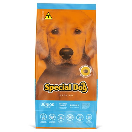Ração Special Dog Para Cães Filhotes sabor Carne 20 Kg