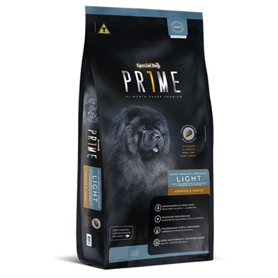 Produto Ração Special Dog Prime Light para Cães Adultos Frango e Arroz 15 kg