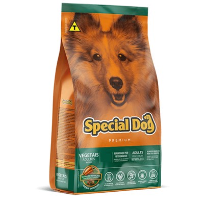 Ração Special Dog Vegetais para Cachorros Adultos 10,1 kg