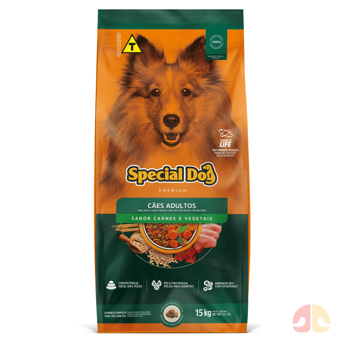 Ração Special Dog Vegetais Para Cachorros Adultos 15 Kg