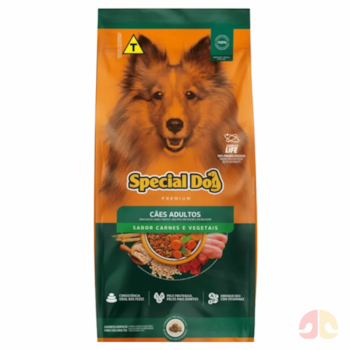 Ração Special Dog Vegetais para Cães Adultos Sabor Carne e Vegetais 3kg - Imagem principal