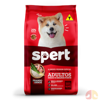 Ração Spert Cães Adultos Médio e Grande Porte 15 kg Frango e Arroz - Imagem principal