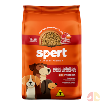 Ração Spert Cães Adultos Todos os Portes 15kg Carne e Arroz - Imagem principal
