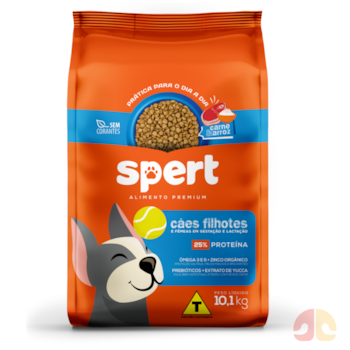 Ração Spert Cães Filhotes e Fêmeas em Lactação 900g Carne e Arroz - Imagem principal