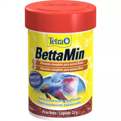 Ração Tetra Bettamin Flakes em flocos 23g