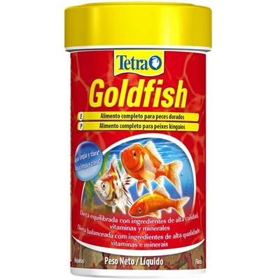 Ração Tetra Goldfish Flakes para Peixes Kinguios e Carpas 250ml