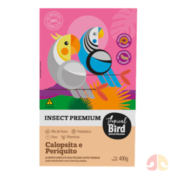 Ração Tropical Bird Insect Premium 400g para Calopsitas e Periquitos - Imagem principal