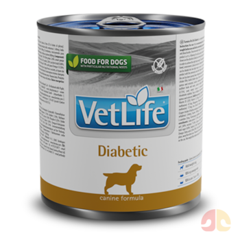 Ração Úmida Coadjuvante Vet Life Diabetic 300gr para Cães - Imagem principal