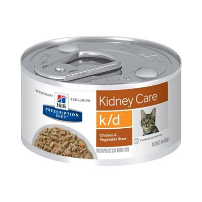 Ração Úmida Hill's Prescription Diet k/d Kidney Care Cuidado Renal para Gatos Adultos 82g