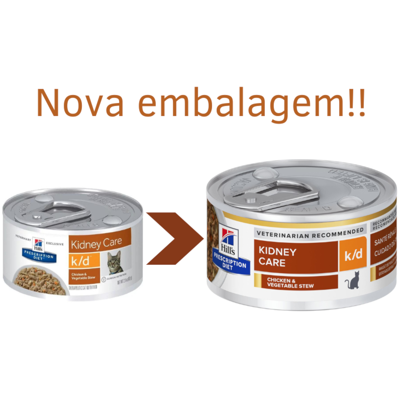 Ração Úmida Hill's Prescription Diet K/D Kidney Care Cuidado Renal