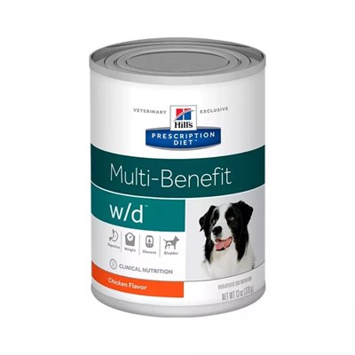 Ração Úmida Hill's Prescription Diet Multi-Benefit w/d Digestive para Cachorros Adultos 370g
