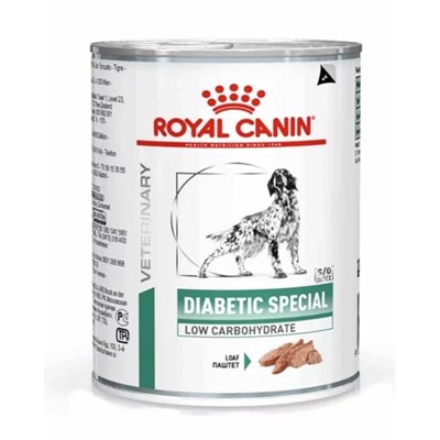 Ração Úmida Lata Royal Canin Diabetic Special Low Carbohydrate para Cachorros Adultos 410g