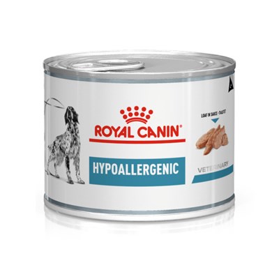 Ração Úmida Lata Royal Canin Hypoallergenic 200g Cachorros Adultos