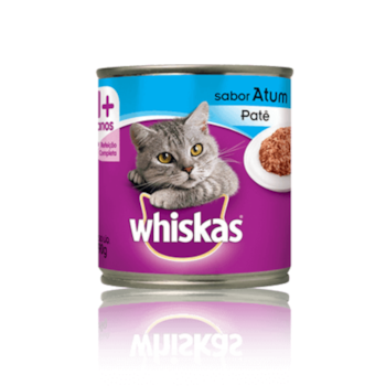 Ração Úmida Lata Whiskas para gatos adultos patê de atum 290g - Imagem principal