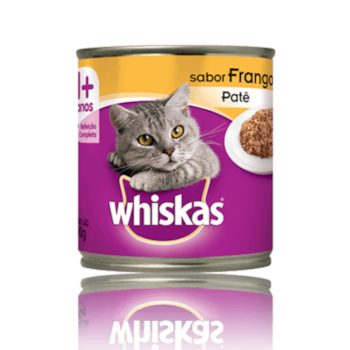 Ração Úmida Lata Whiskas para gatos adultos patê de frango 290g - Imagem principal