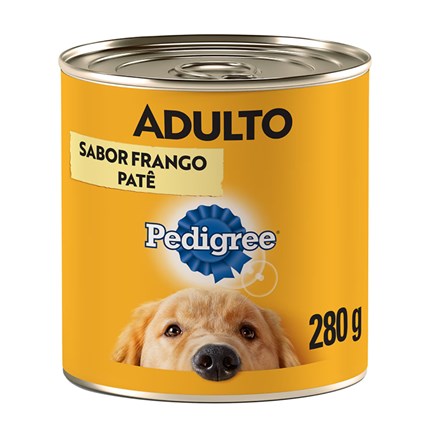 Ração Úmida Pedigree Patê 280gr sabor Frango para Cães Adultos