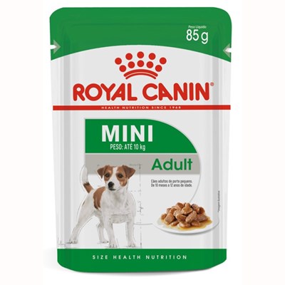 Ração Úmida Royal Canin Mini Adult Cachorros Adultos de Raças Pequenas 85g
