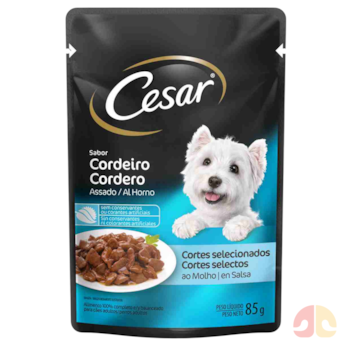Ração Úmida Sache Cesar Para Cães Adultos 85gr Sabor Cordeiro Assado - Imagem principal