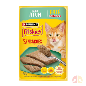 Ração Úmida Sachê Friskies Patê Sensações para Gatos Filhotes Sabor Atum 75g - Imagem principal