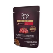 Ração Úmida Sachê GranPlus Gourmet Gatos Adultos Carne 85gr