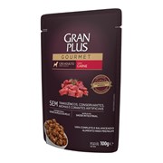 Ração Úmida Sachê GranPlus Gourmet para Cães Adultos Carne 100g