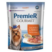 Ração Úmida Sachê Premier Gourmet para Cães Adultos de Porte Pequeno Salmão e Arroz Integral 85g