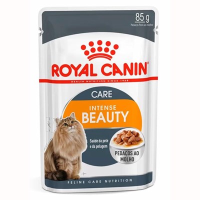 Produto Ração Úmida Sachê Royal Canin Care Intense Beauty para Gatos Adultos 85g