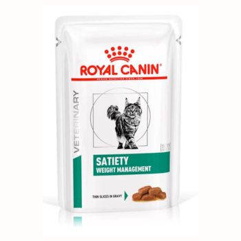 Ração Úmida Sachê Royal Canin Dieta Veterinária Satiety Controle de Peso para Gatos Adultos 85g - Imagem principal