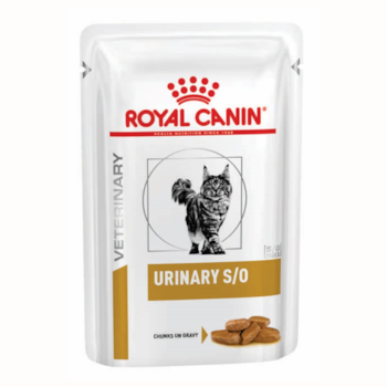Ração Úmida Sachê Royal Canin Dieta Veterinária Urinary S/O para Gatos Adultos 85gr - Imagem principal