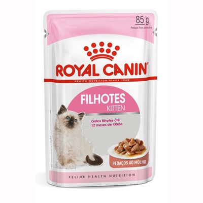 Ração Úmida Sachê Royal Canin Feline Kitten para Gatos Filhotes 85g