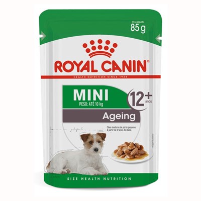 Produto Ração Úmida Sachê Royal Canin Mini Ageing 12+ para Cães Idosos de Porte Pequeno 85g