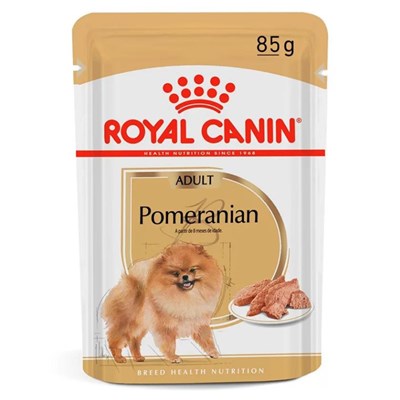 Ração Úmida Sachê Royal Canin Pomeranian Adult para Cachorros Adultos 85g