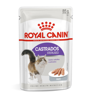 Ração Úmida Sache Royal Canin Sterilised Patê 85gr para Gatos Castrados - Imagem principal