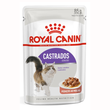 Ração Úmida Sachê Royal Canin Sterilised Pedaços ao Molho Gatos Adultos Castrados 85g - Imagem principal