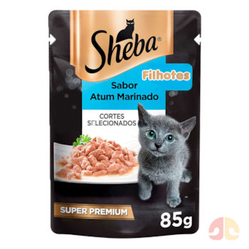 Ração Úmida Sachê Sheba 85gr Gatos Filhotes Atum Marinado - Imagem principal