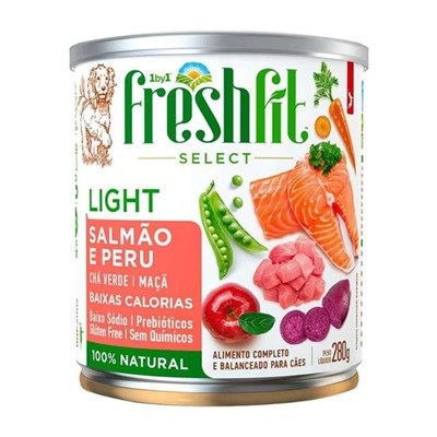 Ração Úmida Spin Pet Fresh Fit Light para cães sabor salmão e peru 280g