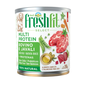 Ração Úmida Spin Pet Fresh Fit Multi Protein para cães sabor bovino e javali 280g - Imagem principal