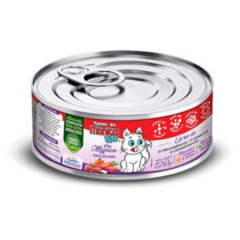 Ração Úmida Turma da Mônica Gatos 120gr sabor Filé Mignon com Legumes - Imagem principal
