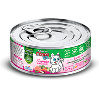Ração Úmida Turma da Mônica Gatos 120gr sabor Salmão com Legumes - Imagem principal