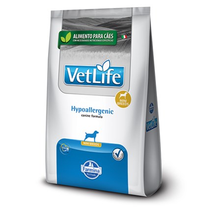 Ração VetLife Hypoallergenic Para Cachorros Adultos Mini Breeds 10,1kg