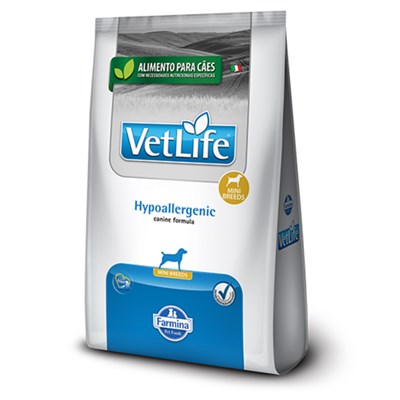 Produto Ração VetLife Hypoallergenic para cachorros adultos mini breeds 2,0kg