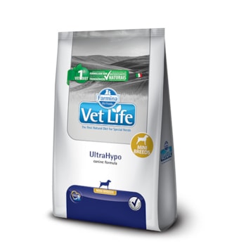 Ração VetLife UltraHypo Para Cães Adultos de Raças Mini e Pequenas 10kg - Imagem principal