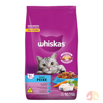 Ração Whiskas Gatos Adultos Sabor Peixe 10,1 kg - Imagem principal