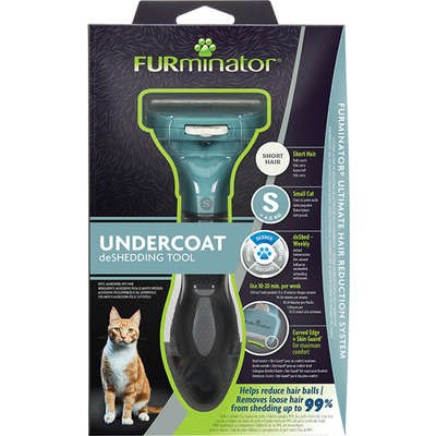 Rasqueadeira Furminator Undercoat para gatos de pelo curto - P