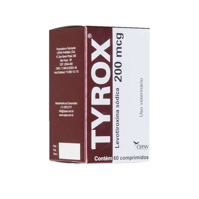 Repositor Hormonal Tyrox 200mcg para cachorros